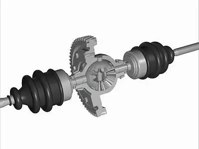 Automobile Differential Gearbox 3D model