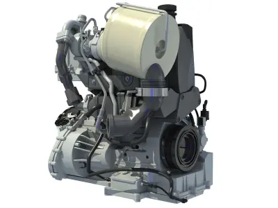 Volkswagen XL1 Engine 3D model