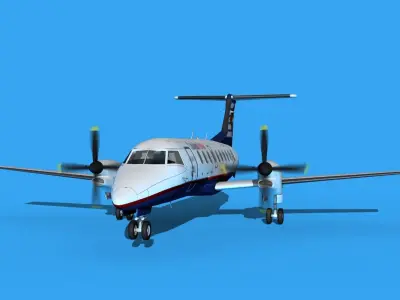 Embraer EMB120 Canadian Partner 3D model
