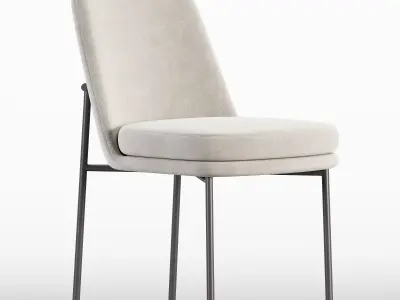 Jack Metal Frame Dining Chair 3D model