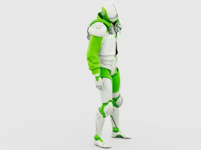 CYBORGTOPIA B-6  Rigged for Unreal Engine - Unity - MIXAMO 3D model