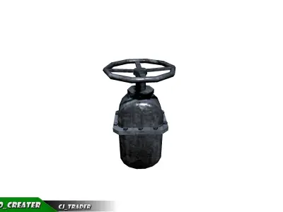 Industrial Ceiling Pipe Low-poly 3D Model Low-poly 3D model