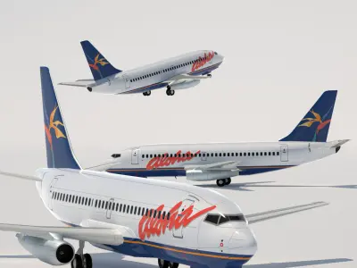 737 200 Collection Eight American Airlines 3D model