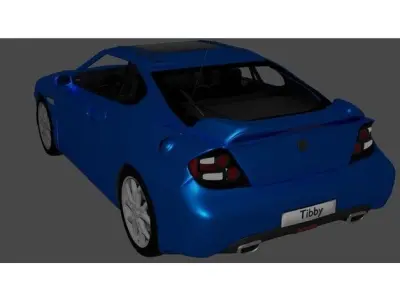 Hyundai Tiburon Coupe Car 2007-2009 Free 3D model