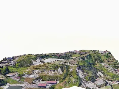 Phlegraean Fields Low-poly 3D model