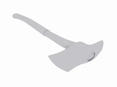 Fire Axe 1 Low-poly 3D model
