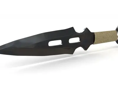 Knife Throwing 3D model