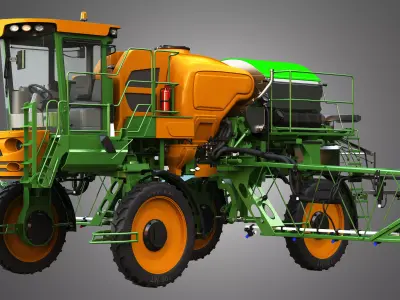 Sprayer - Spreader and Pneumatic Seeder 3 in 1 Machine 3D model