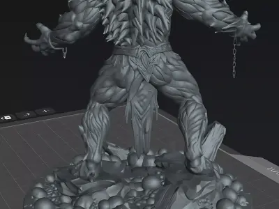 Warrior Gravebound Prime Abyssal Demon STL 3D print model