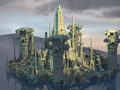 Luxor Pyramid complex 3D model