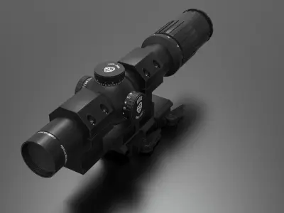 Leupold Mark 6 LPVO Low-poly 3D model