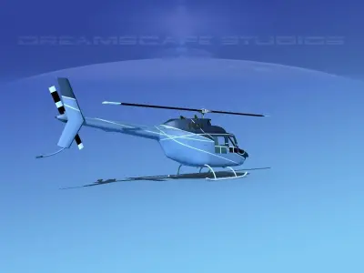 Bell 206 JetRanger V21 3D model