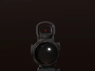 Leupold HAMR With Deltapoint 2 aimpoint Low-poly 3D model