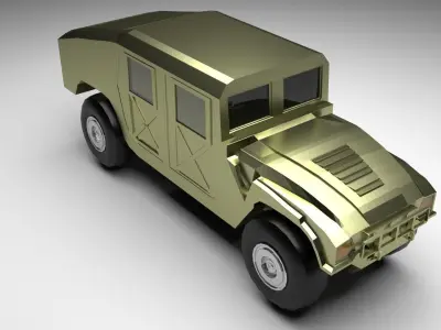 HMMWV Military Humvee 3D model