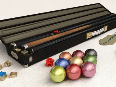 Le Marginal Pool - Snooker assets Free 3D model