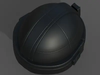 Helmet military combat scifi fantasy  Low-poly 3D model