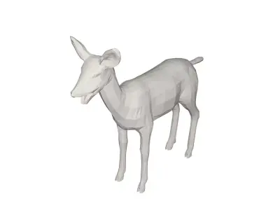Deer  Wild animal Low-poly 3D model