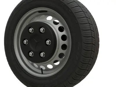 Mercedes Benz Sprinter Felgen Zwillingsbereifung 3D model