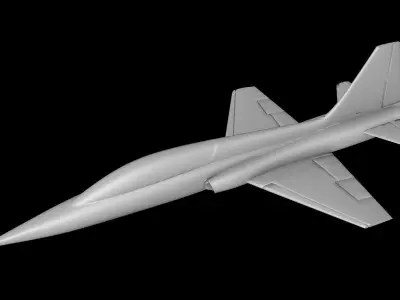 T-38 AIRCRAFT SCALE 1-72 PRINTABLE STL FILES 3D print model