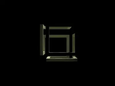 illusion cube table  Free 3D model