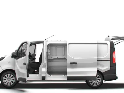 Vauxhall Vivaro Van L2H1 Tailgate HQInterior 2019 3D model