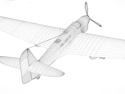 Simple Tupolev ANT-25 3D model
