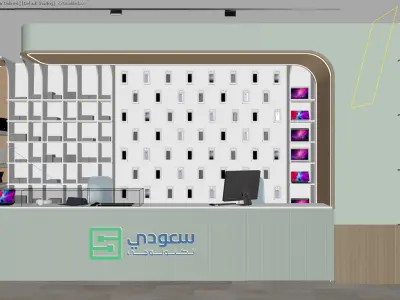 Modern Tech Retail Store 3D model