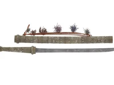 Dha Sword Low-poly 3D model