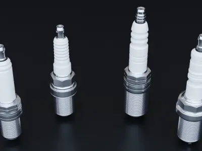 Spark Plug Set 3D model