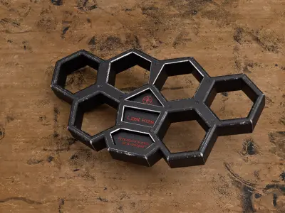 Brass Knuckle Low-poly 3D model