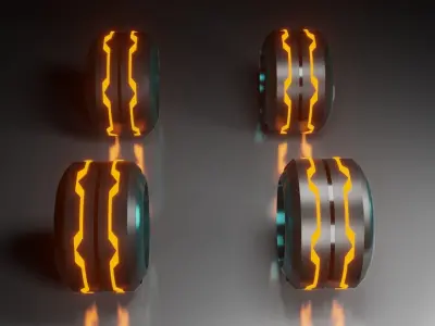 Sport Wheels 3D model 3D model