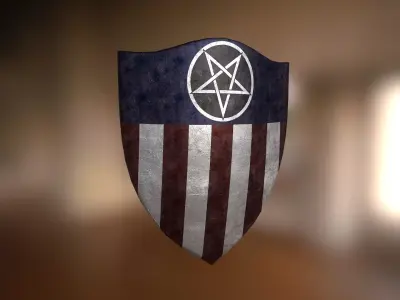 Captain America Revenger Shield Low-poly 3D model