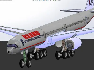 DESIGN OF THE ROYAL AIR MAROC 3D model