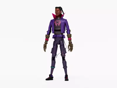 Futuristic Female Character Model 3D model