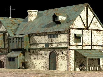 Old house Free low-poly 3D model