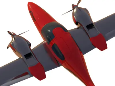 Aircraft Diamond DA 42 3D model