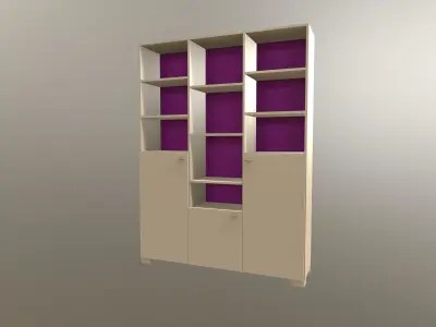 Bookcase Free 3D model