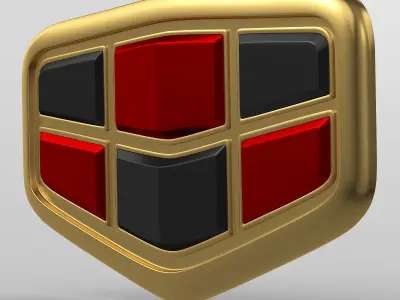 geely emgrand logo 3D model