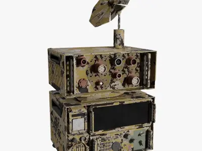 MILITARY RADIO STATION 3D model