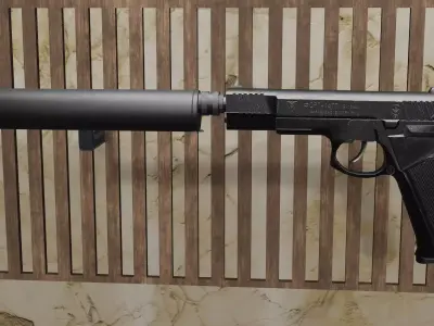 Fort-14 Pistol Low-poly 3D model