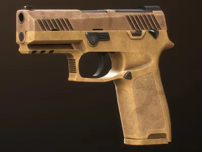 SIG SAUER P320 M18 Low-poly 3D model