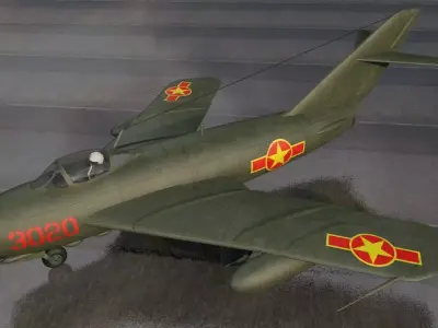 Mikoyan-Gurevich MiG-17 Fresco 3D model