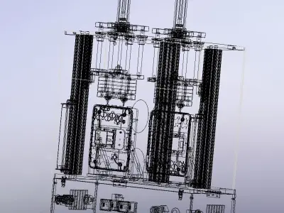 Hot melt glue machine 3D model