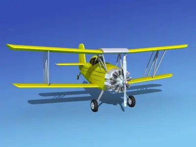 Grumman G-164 AgCat V03 3D model