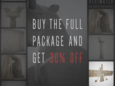 Ahura Mazda Farvahar 3D model