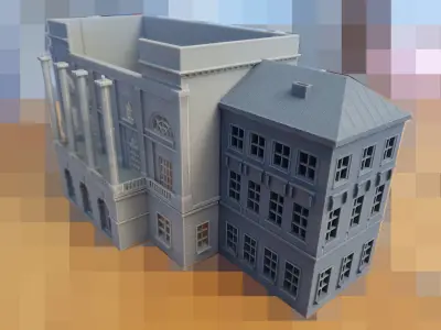 Palace 3D Model building Low-poly 3D model