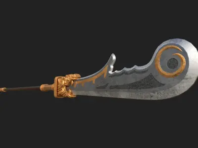 HuangZhong blade Low-poly 3D model