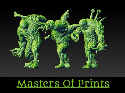 Monstrosities of the Tomb vol2   3 models 3D print model 3D print model