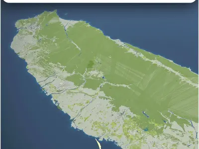 Taiwan - full country map 3D model