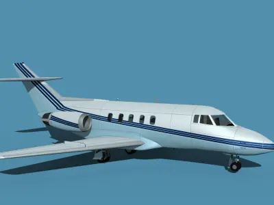 British Aerospace 125 Dominie V01 3D model